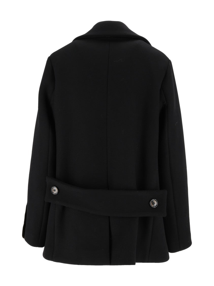 Sealup Sibilla Wool-Blend Double-Breasted Peacoat