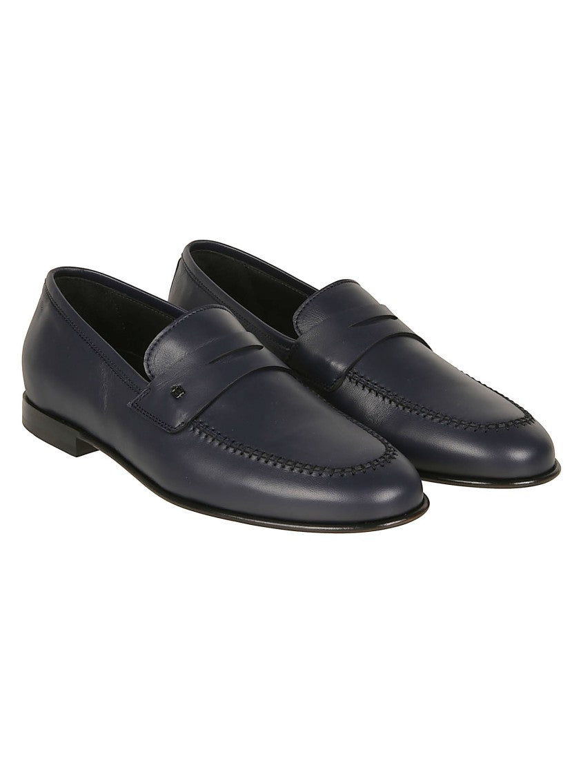 Baldinini Nappa Leather Penny Strap Loafers