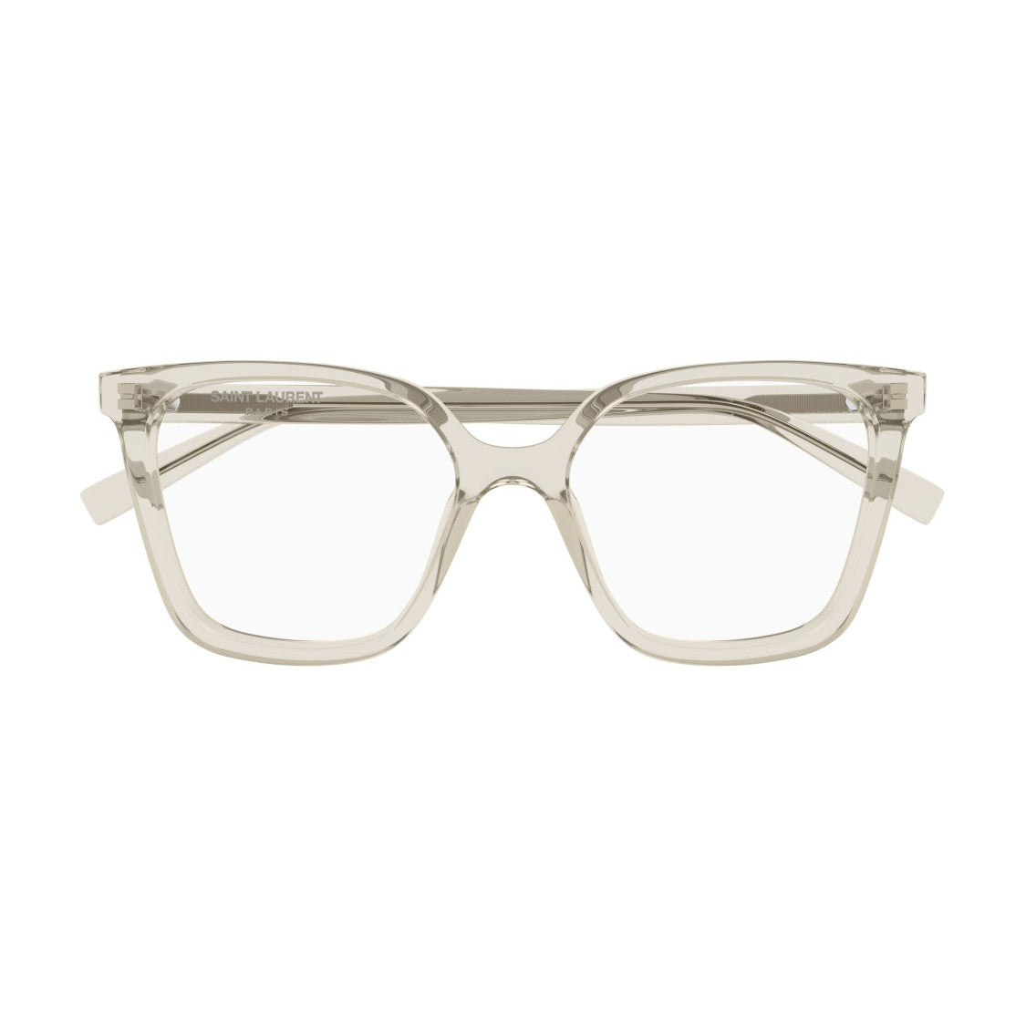 Saint Laurent Oversized Square Frame Eyeglasses In Recycled Acetate