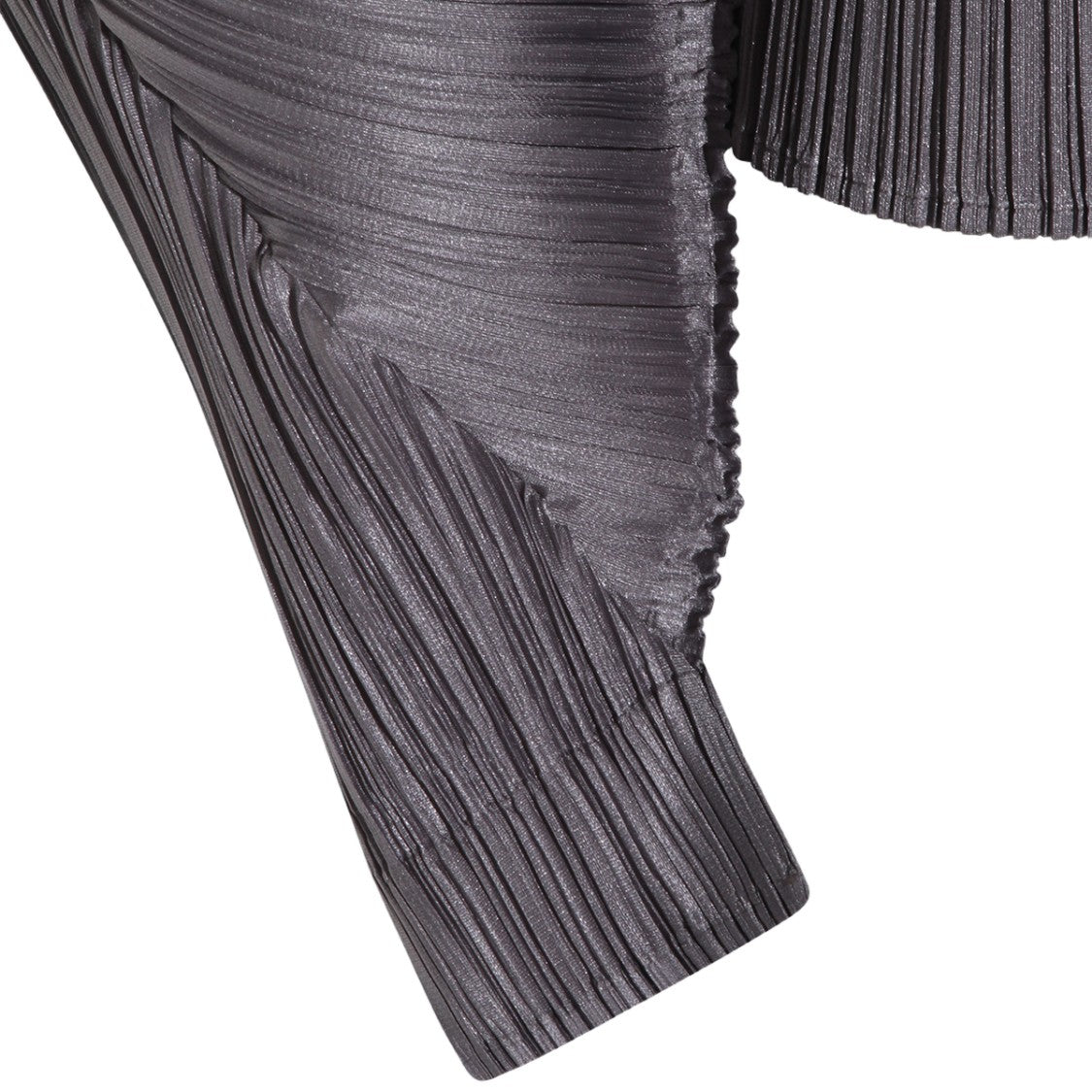 Issey Miyake Pleats Please Pleated Long-Sleeved Top With High Neck