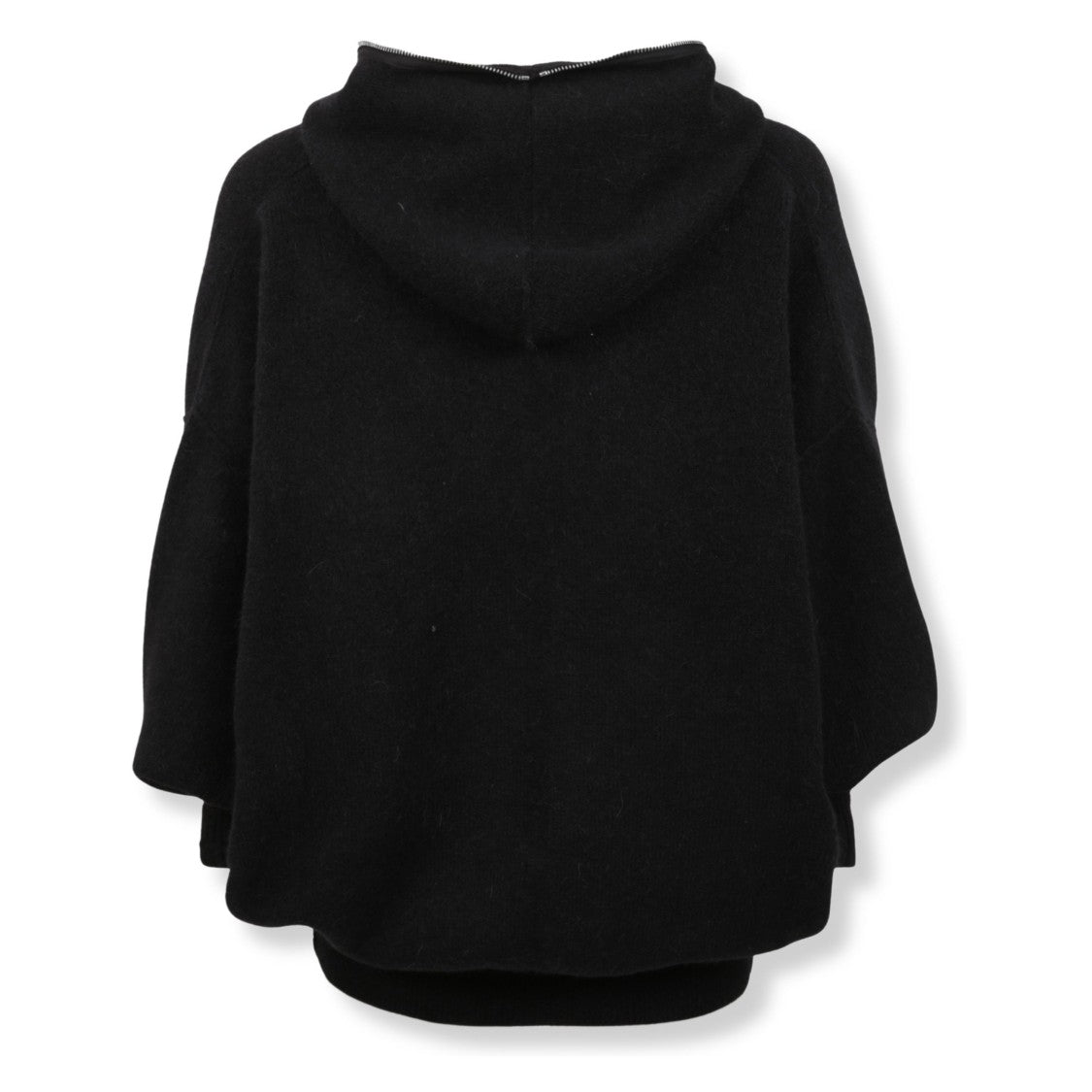 Rick Owens Textured Knit Jacket With High Collar And Structured Silhouette