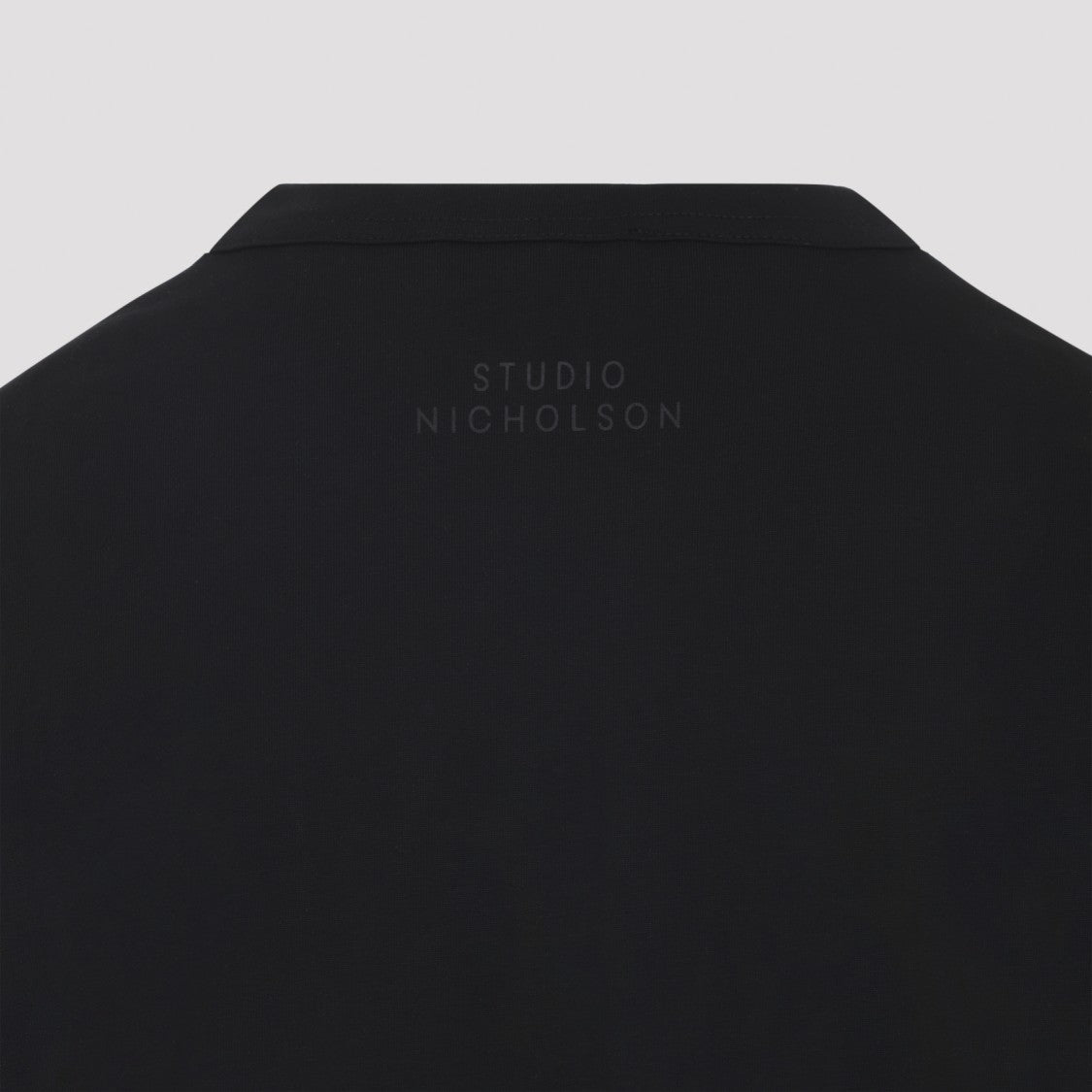 Studio Nicholson Black Cotton T-Shirt With Relaxed Fit