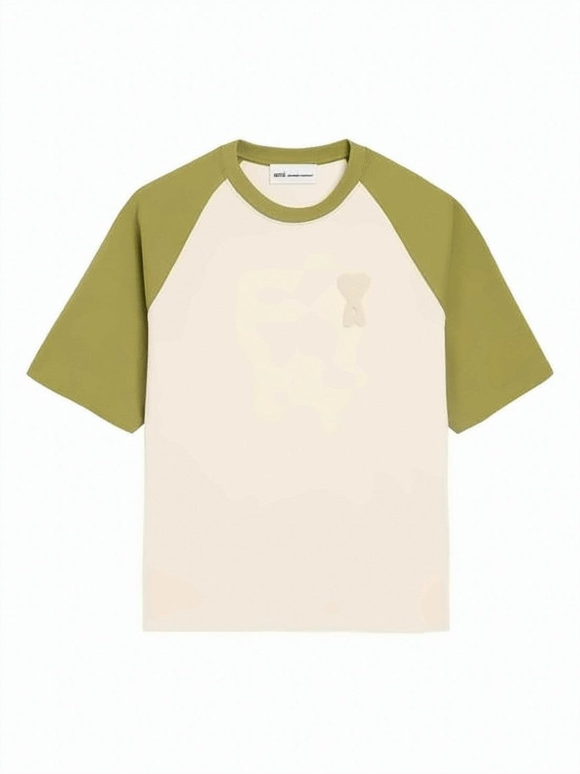 Ami Paris Raglan Short-Sleeved T-Shirt With Embroidered Bear Motif