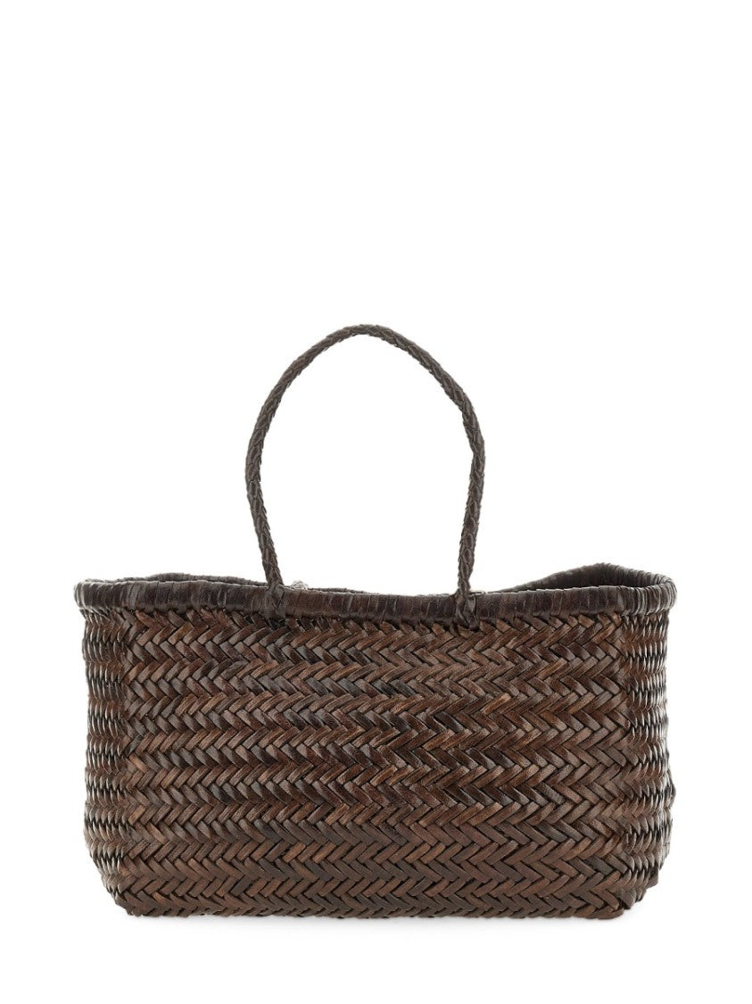 Dragon Diffusion Woven Buff Leather Shoulder Bag