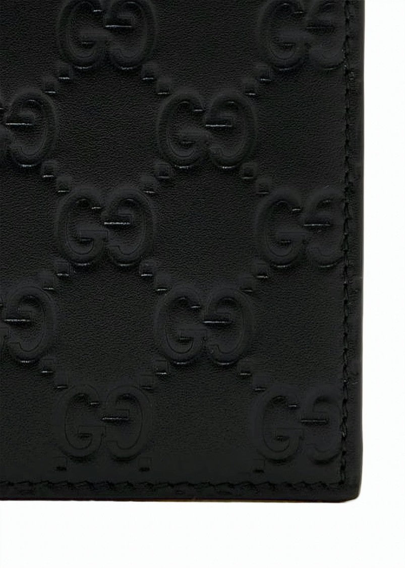 Gucci Compact Bifold Wallet With Embossed Double G Logo