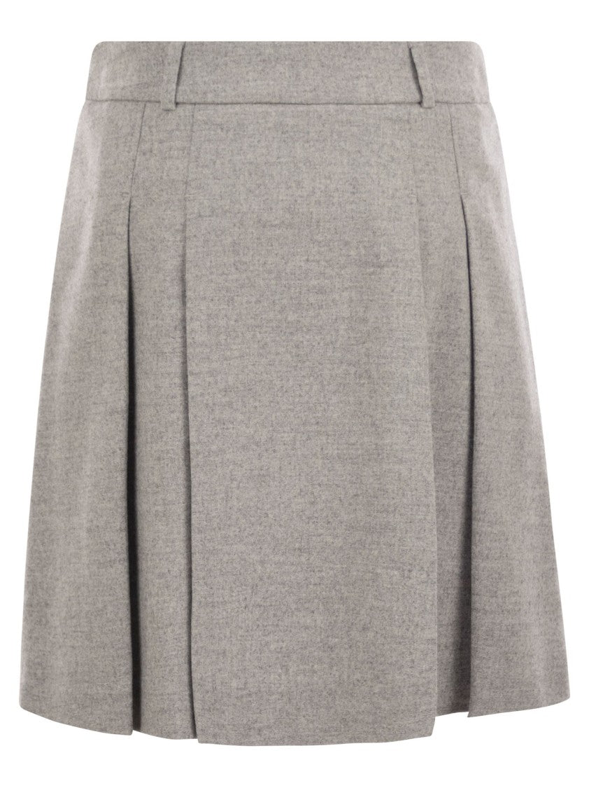 Peserico Short Skirt In Wool And Viscose