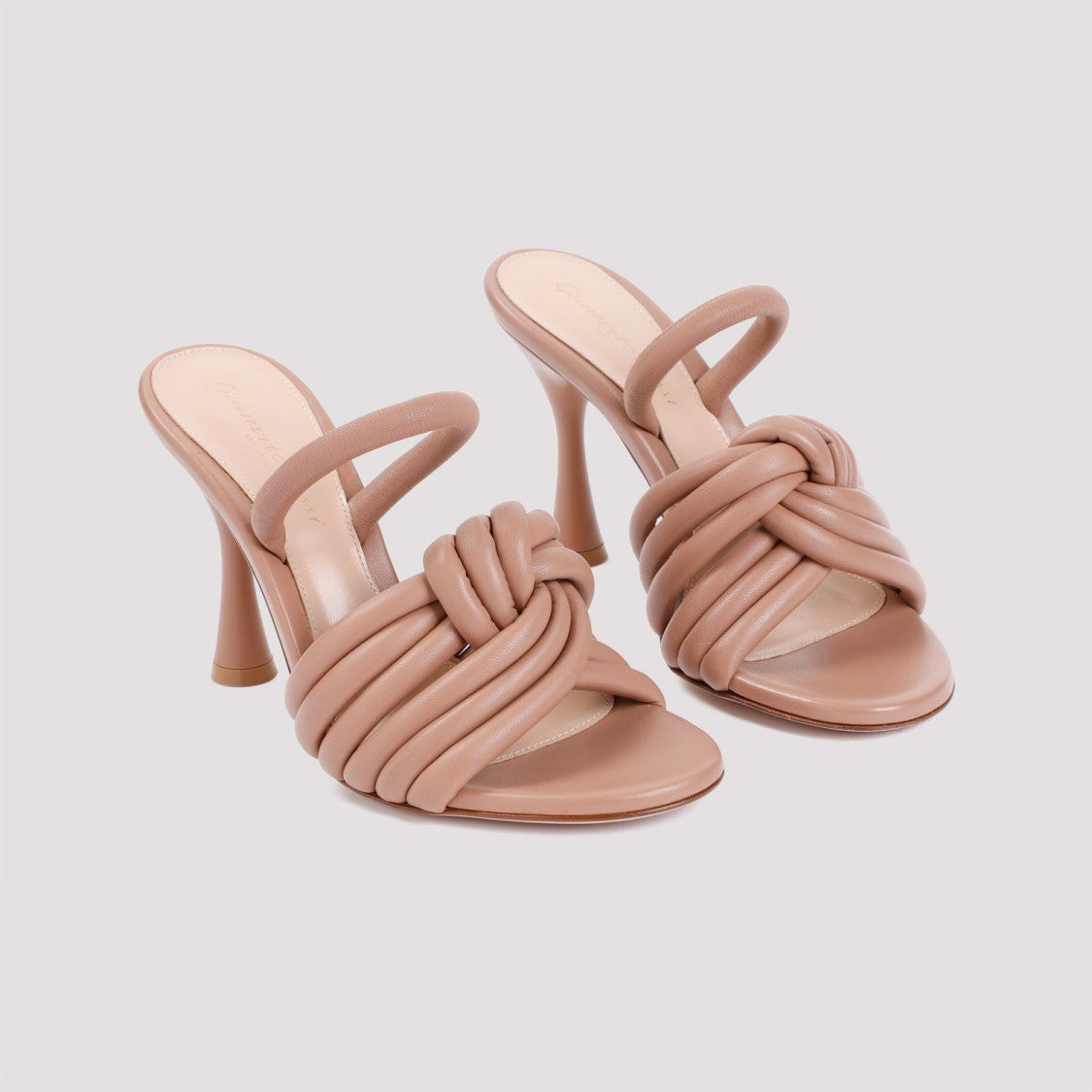 Gianvito Rossi Praline Brown Nappa Leather Sandal