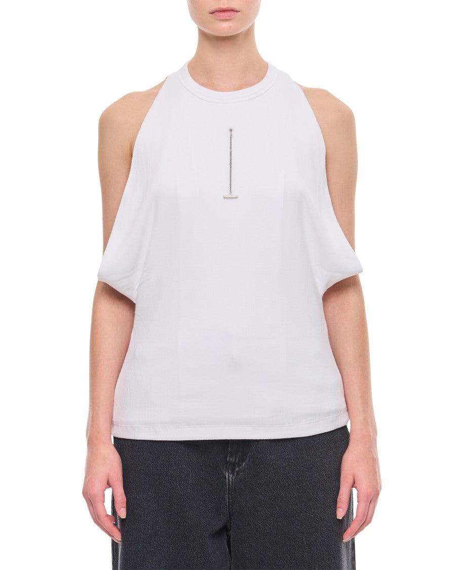 Alexander Mcqueen Cut And Sew Cotton Top