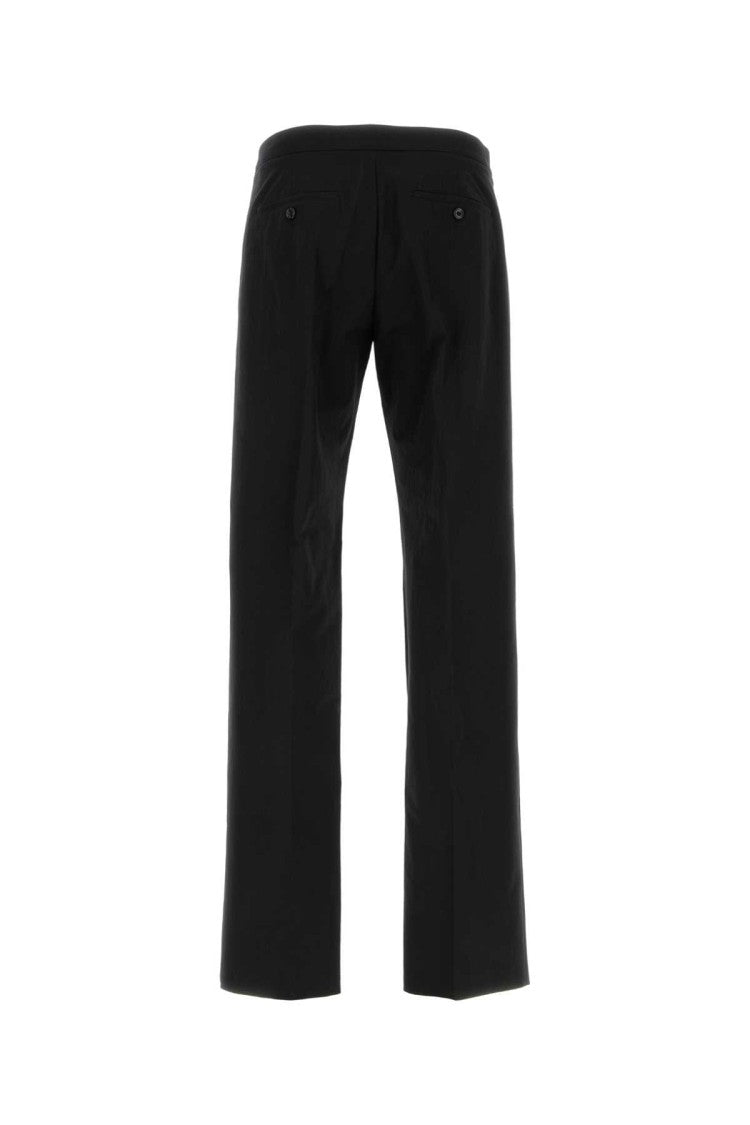Alexander Mcqueen Black Cotton Blend Pant