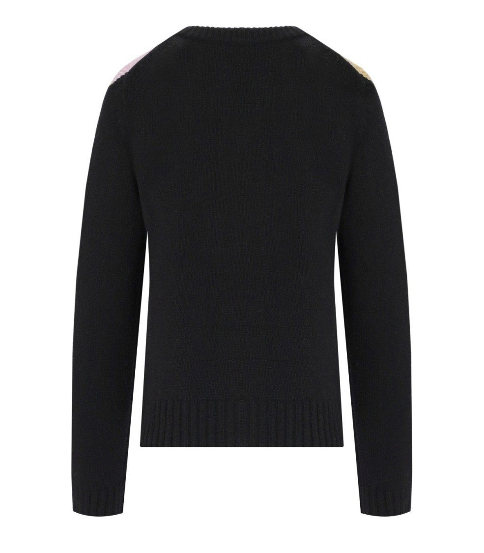 Ganni Harlequin Black Cardigan