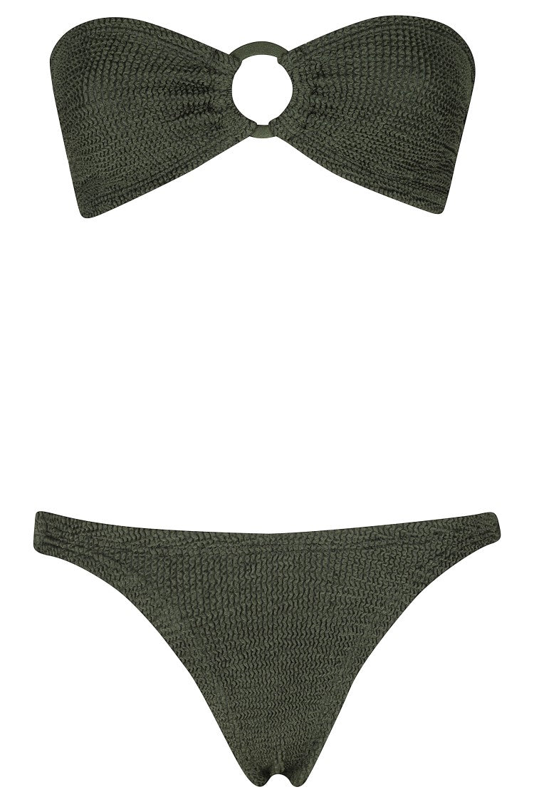 Hunza G Gloria Bikini - Metallic Khaki