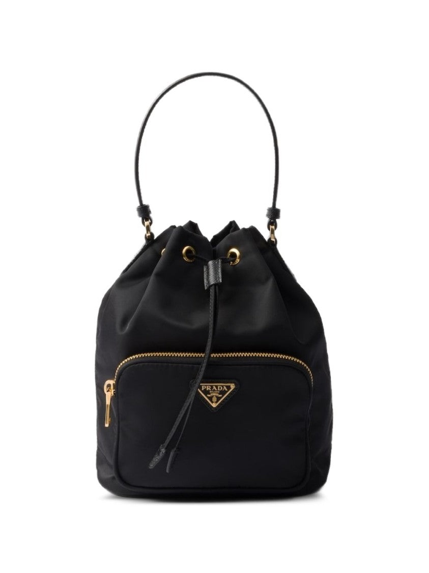 Prada Black Prada Duet Re-Nylon Bucket Bag