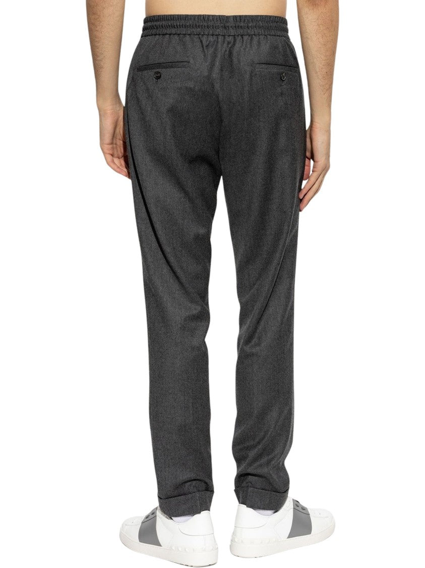 Paul Smith Drawstring Pleated Pants With Tailored Cuffs