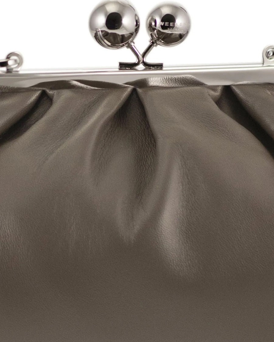 Max Mara Medium-Sized Deconstructed Pasticcino Bag In Supple Napped Sheepskin
