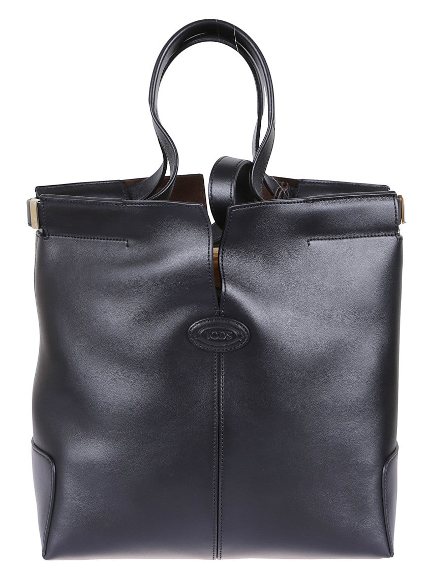 Tod's Structured Black Calfskin D Bag