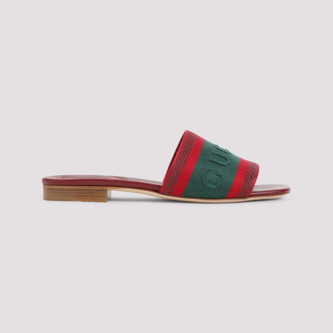 Gucci Open-Toe Red Leather Sandals