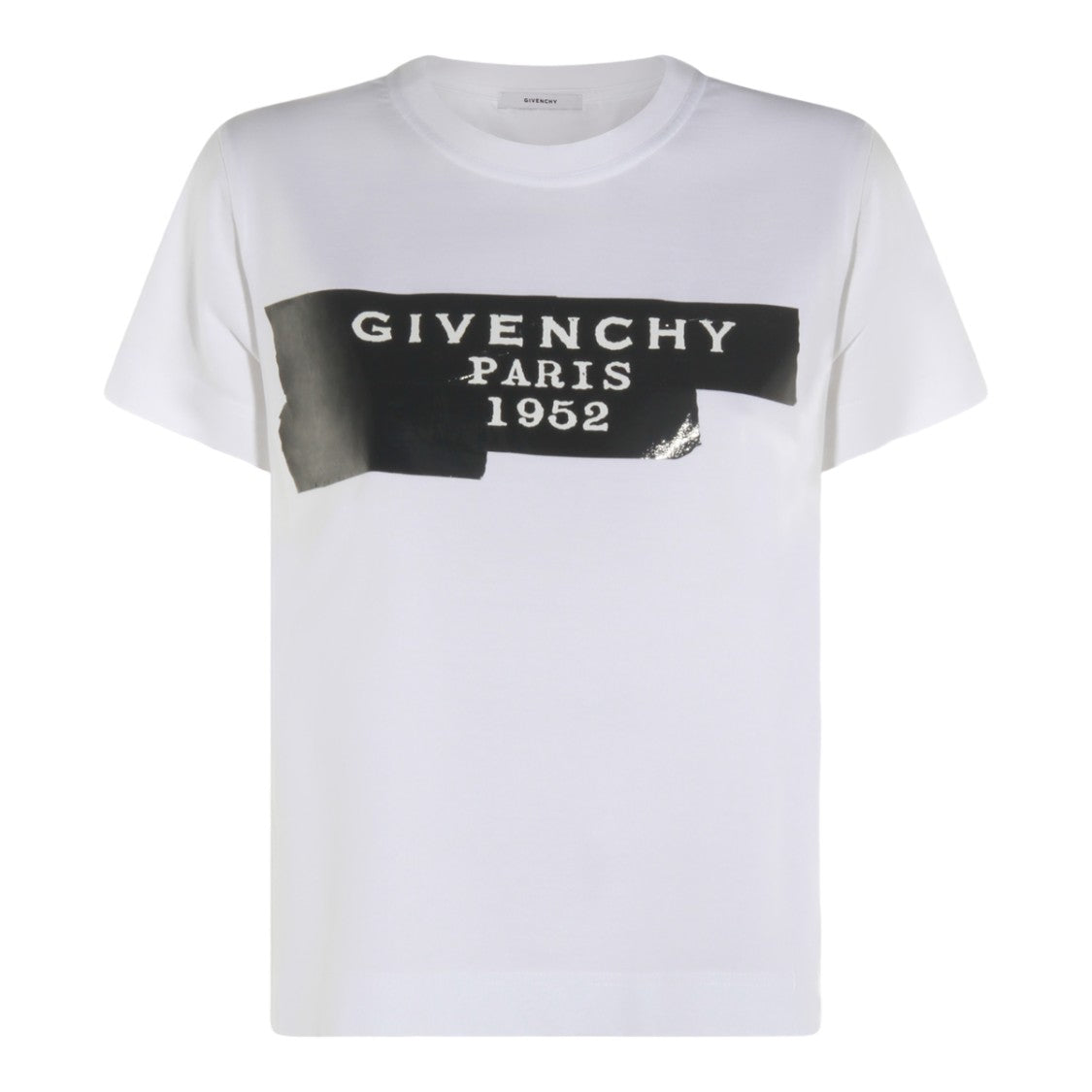 Givenchy Short-Sleeve T-Shirt With Bold Black Patch