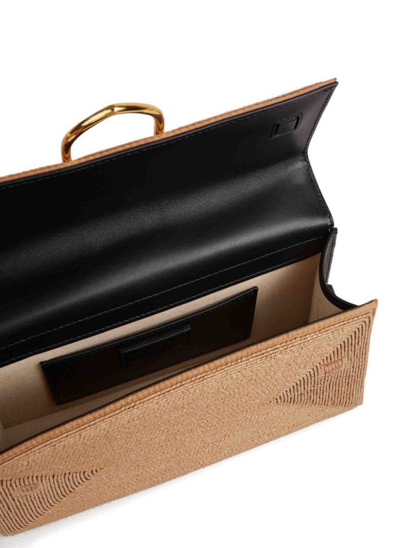 Jacquemus Beige Top Handle Shoulder Strap Bag