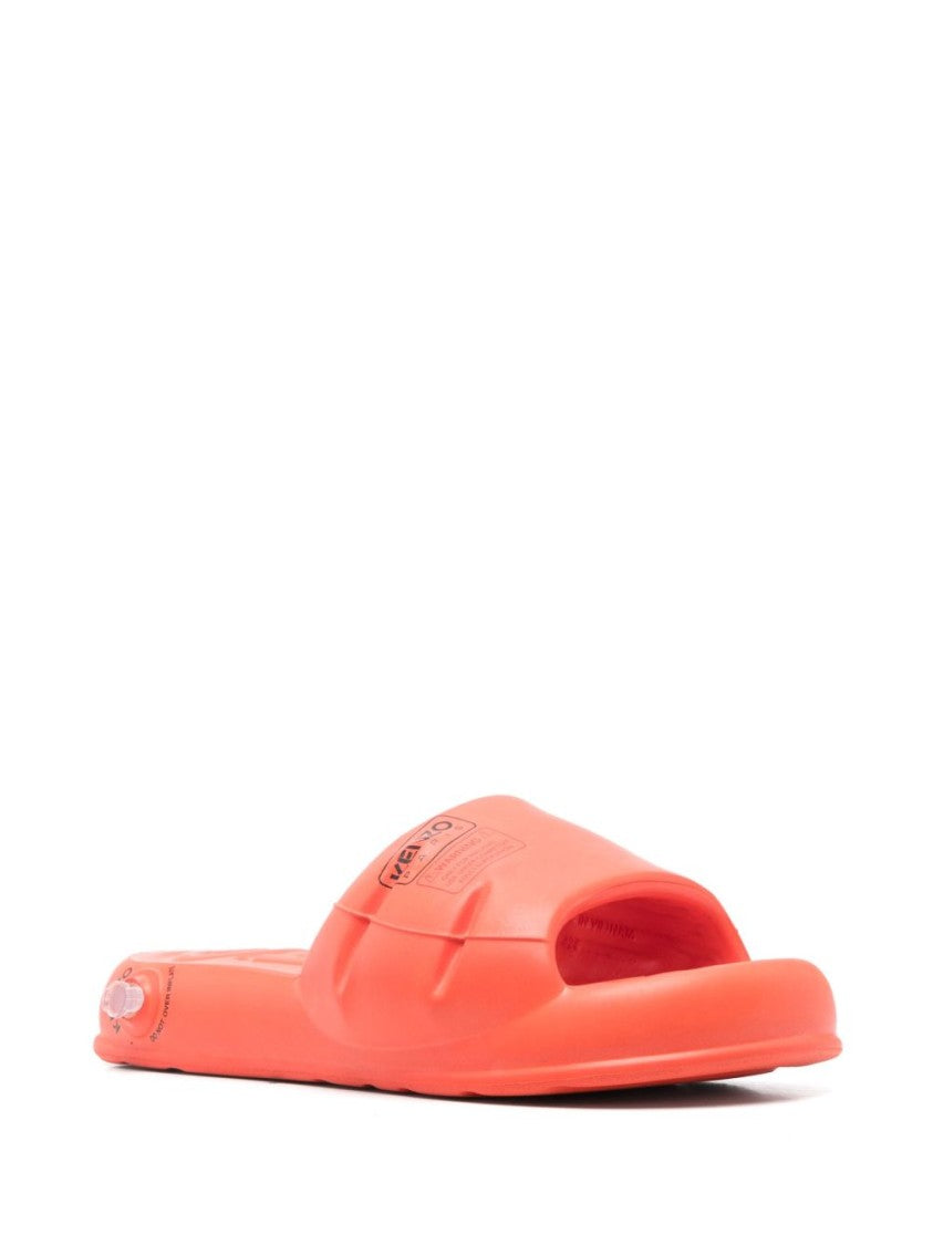 Kenzo Pumpkin Orange Moulded Footbed Sandals