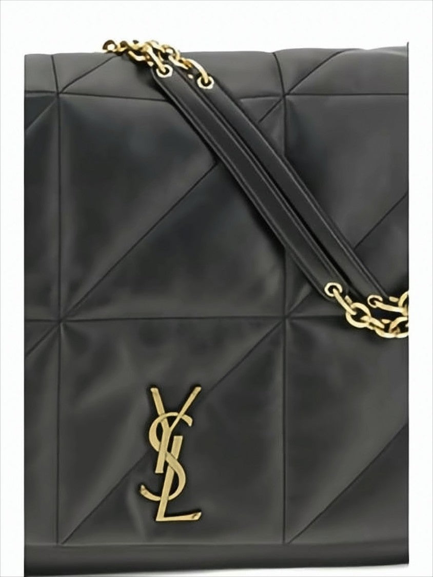 Saint Laurent Geometric Quilted Calf Leather Shoulder Bag