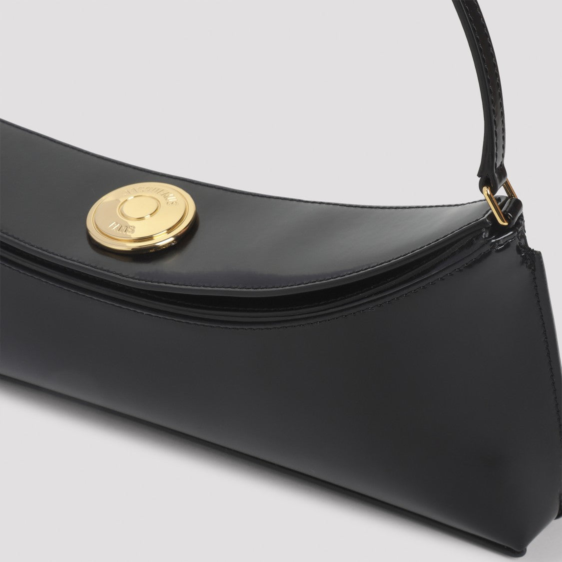 Jacquemus Sculptural Black Leather Handbag
