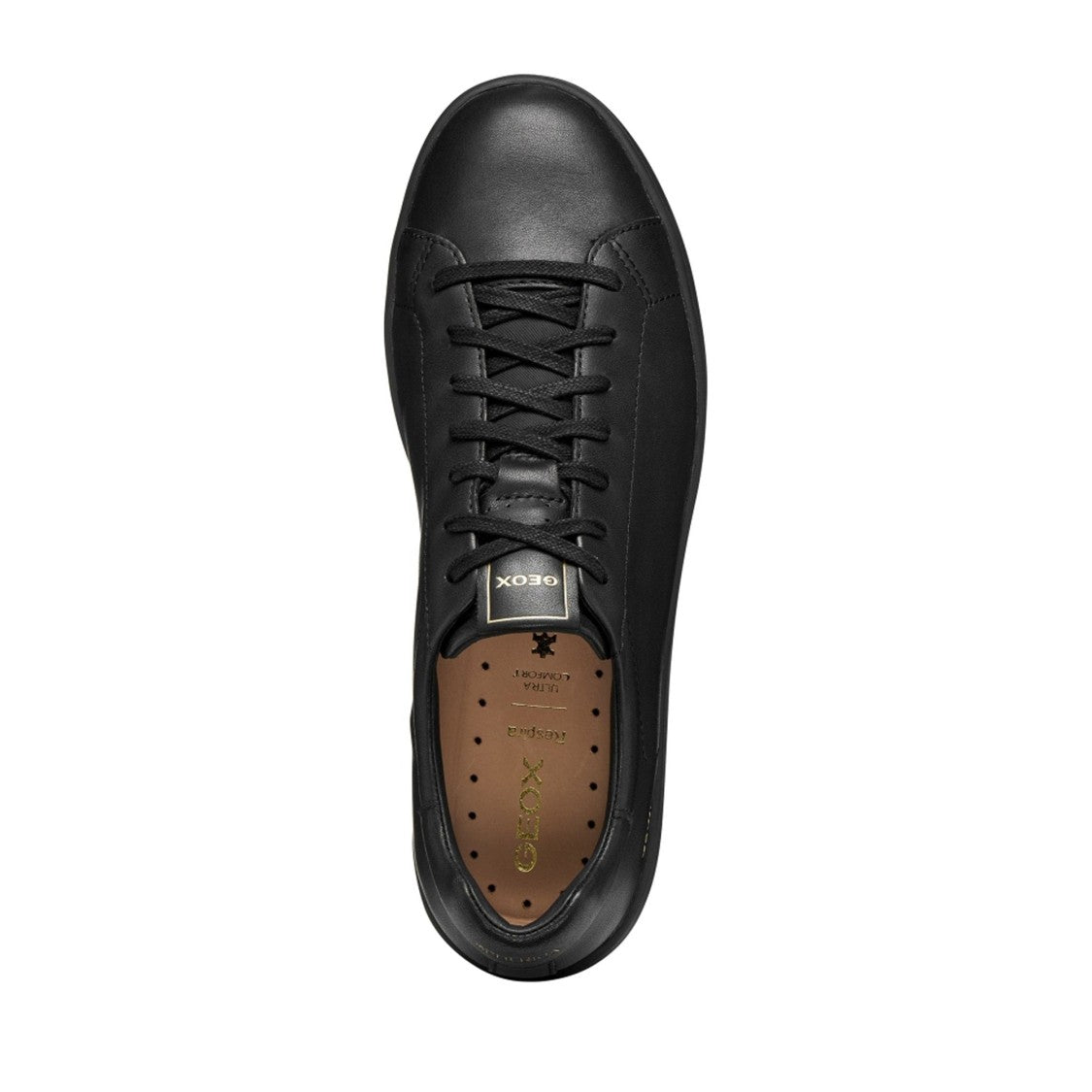Geox Spherica Ecub-1 B Black Low-Top Minimalist Sneakers
