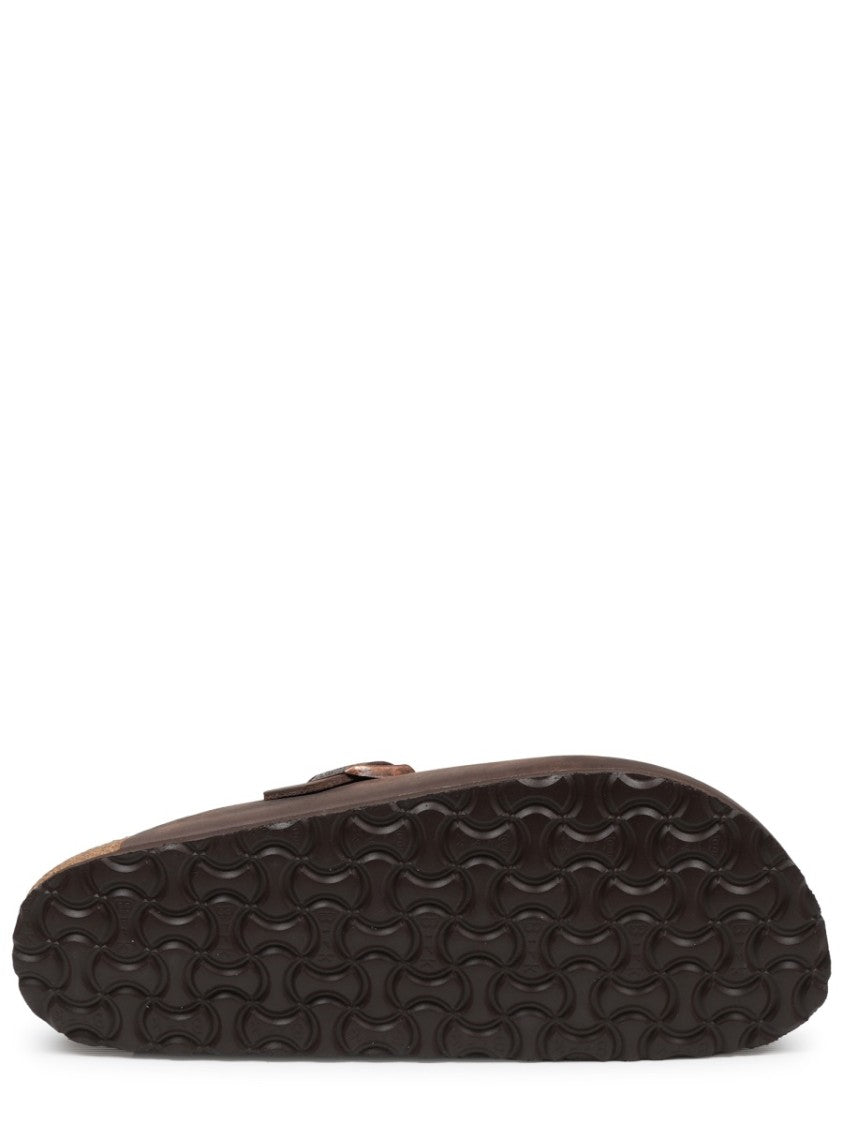 Birkenstock Adjustable Closed-Toe Sandals With Cork Footbed And Rubber Sole