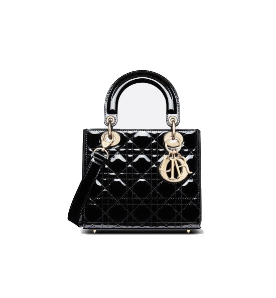 Dior Quilted Patent Calf Leather Tote Bag