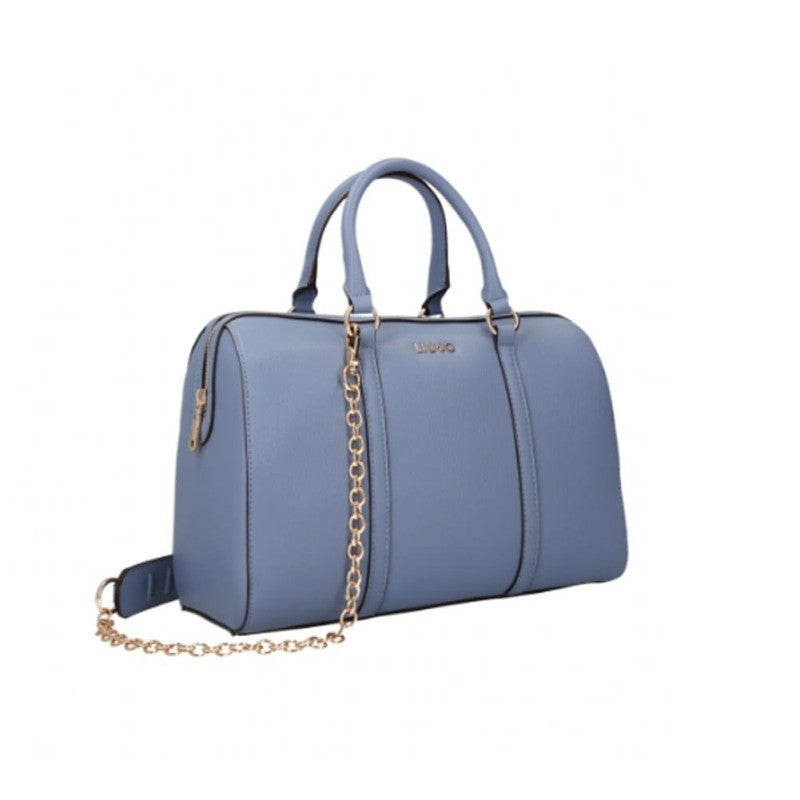 Liu Jo Blue Trunk Bag In Faux Leather
