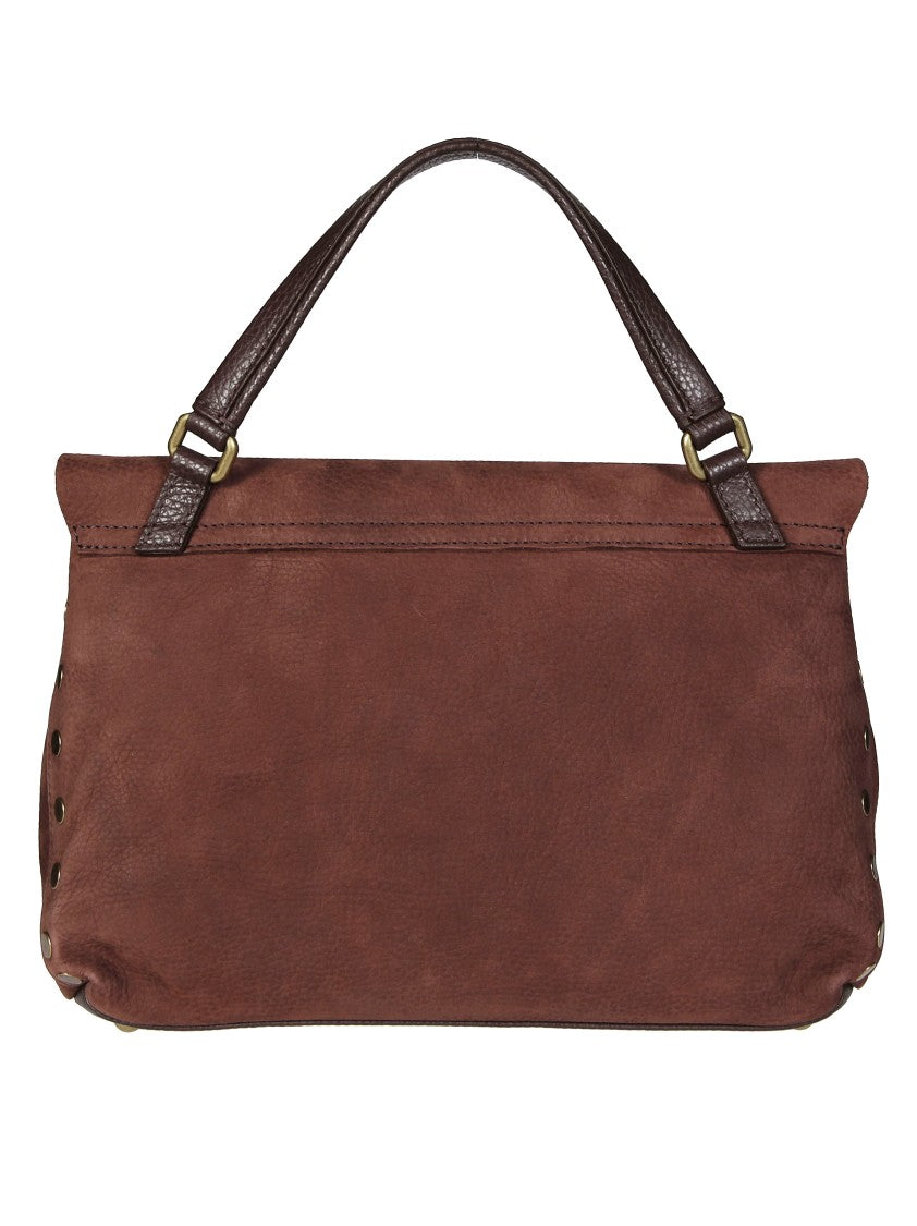 Zanellato Medium Brown Postina Jones Nubuck Handbag