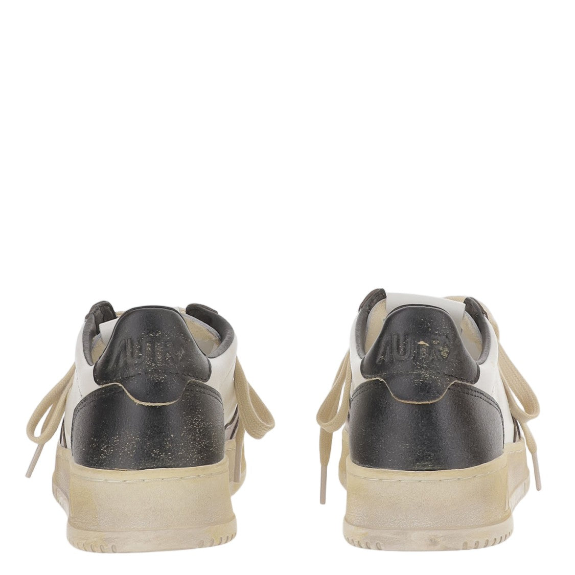 Autry Vintage Color-Block Leather Sneakers With Logo Detailing