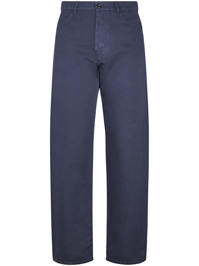 C.P. Company Five-Pocket Casual Trousers In Cotton-Linen Blend