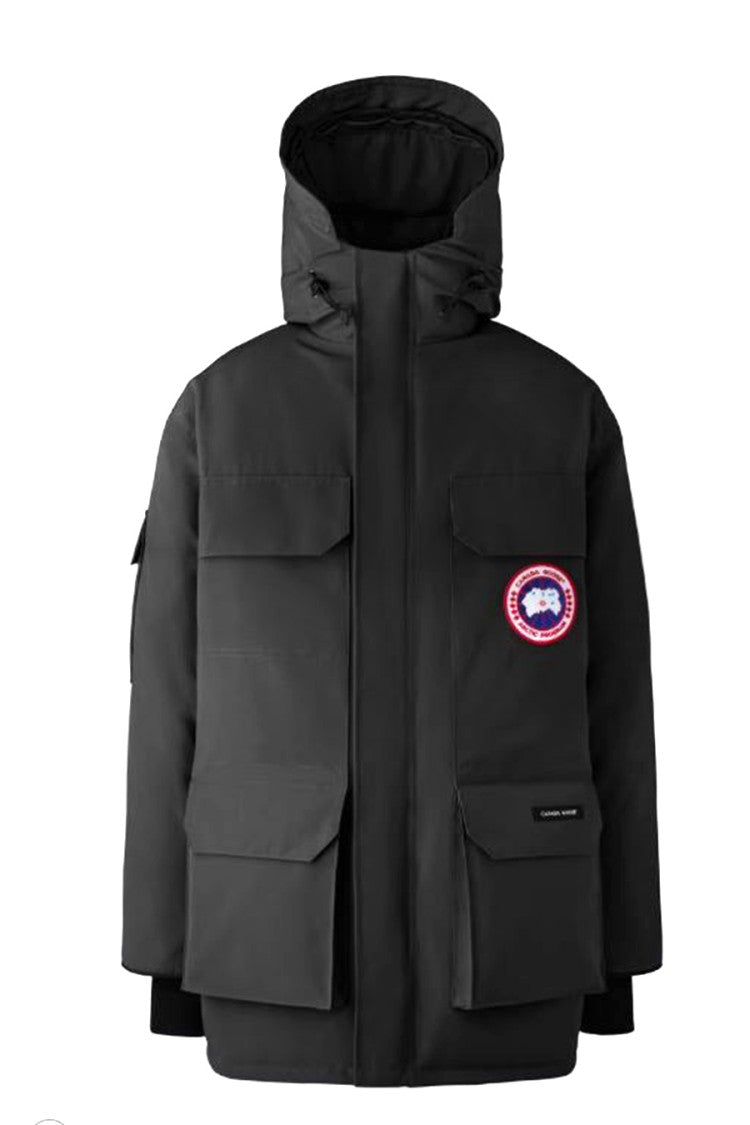 Canada Goose Black Polyester-Cotton Blend Parka