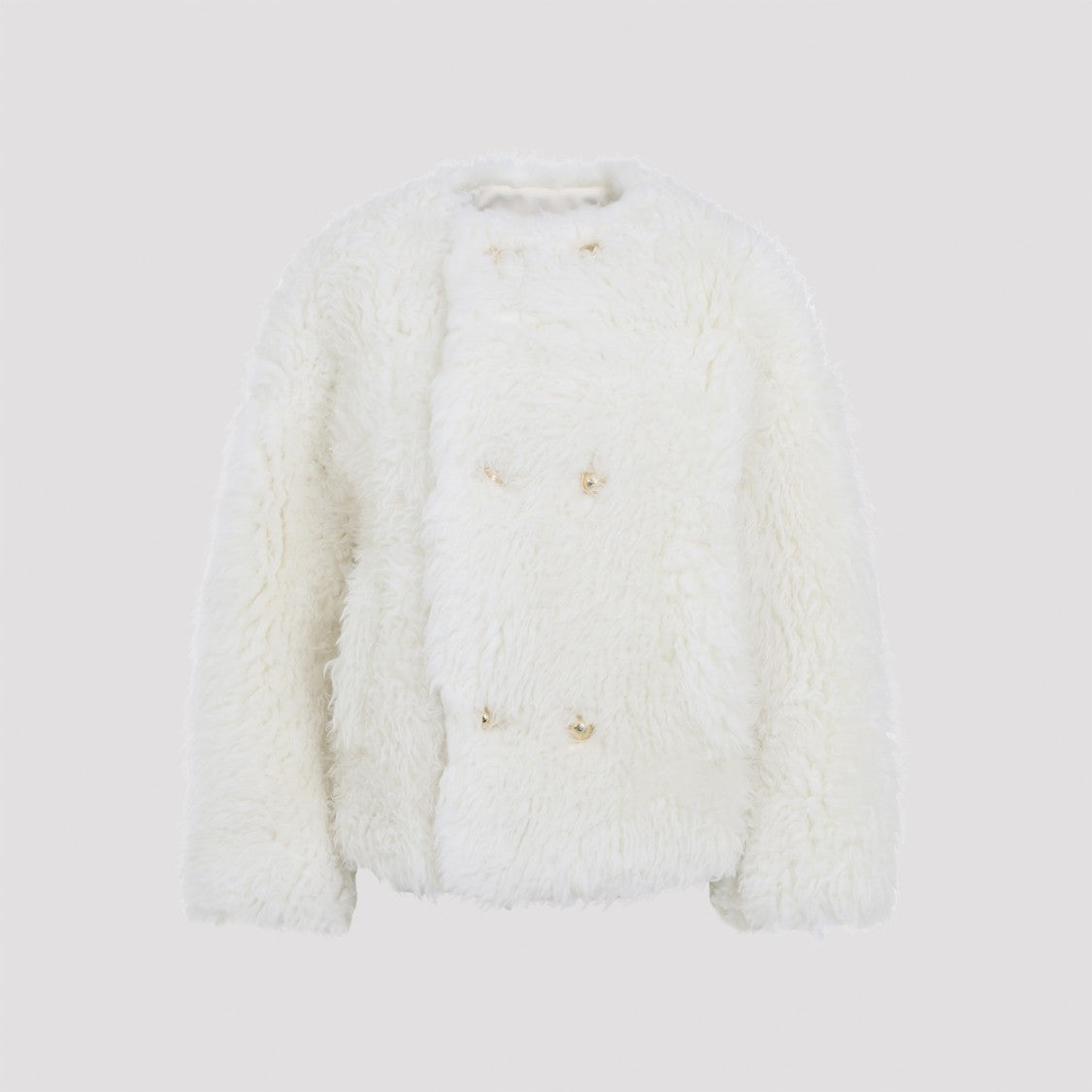 Celine Textured Double-Breasted Wool Coat