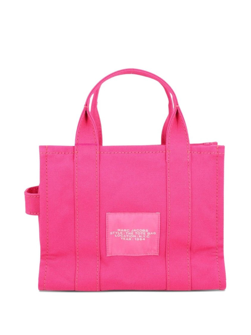 Marc Jacobs Pink Front Logo Cotton Tote Bag