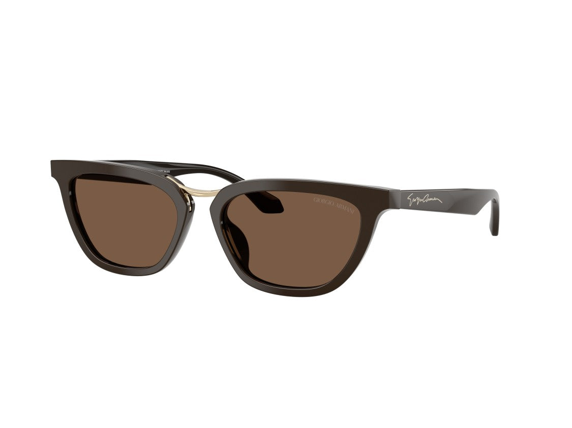 Giorgio Armani Gold 0Ar8253u Acetate Oversized Square Sunglasses