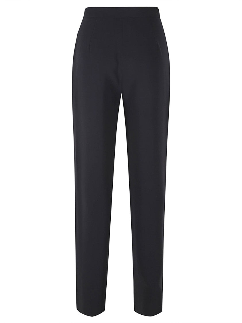 Max Mara Tailored Straight-Leg Trousers With High Waist And Matte Finish