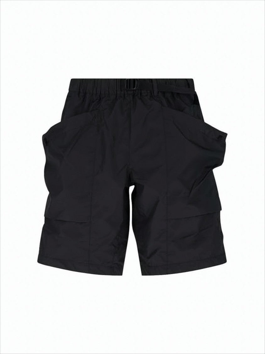 Goldwin Relaxed Fit Black Shorts With Functional Pockets