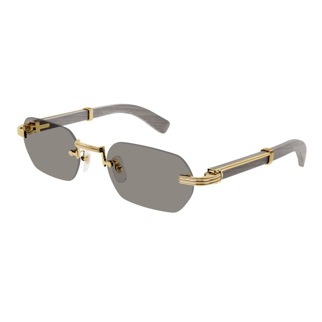 Cartier Ct0362s Rimless Rectangular Sunglasses