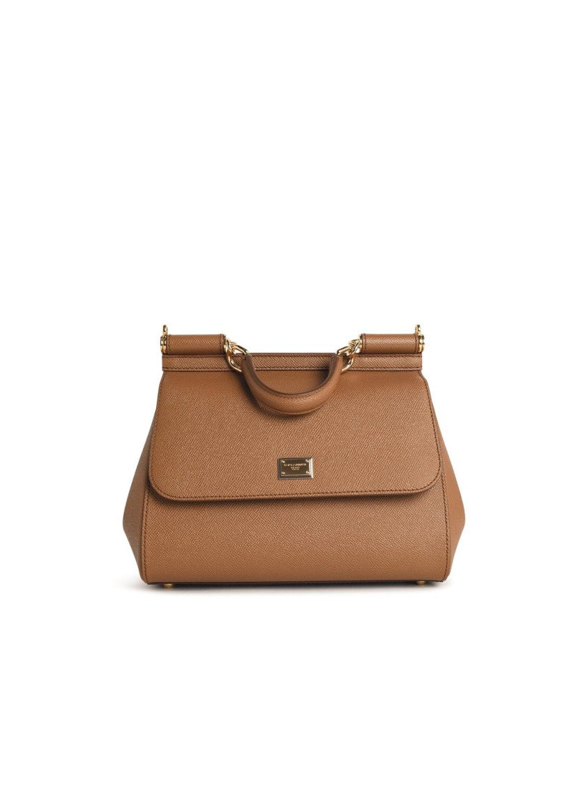 Dolce & Gabbana 'Sicily' Camel Leather Bag