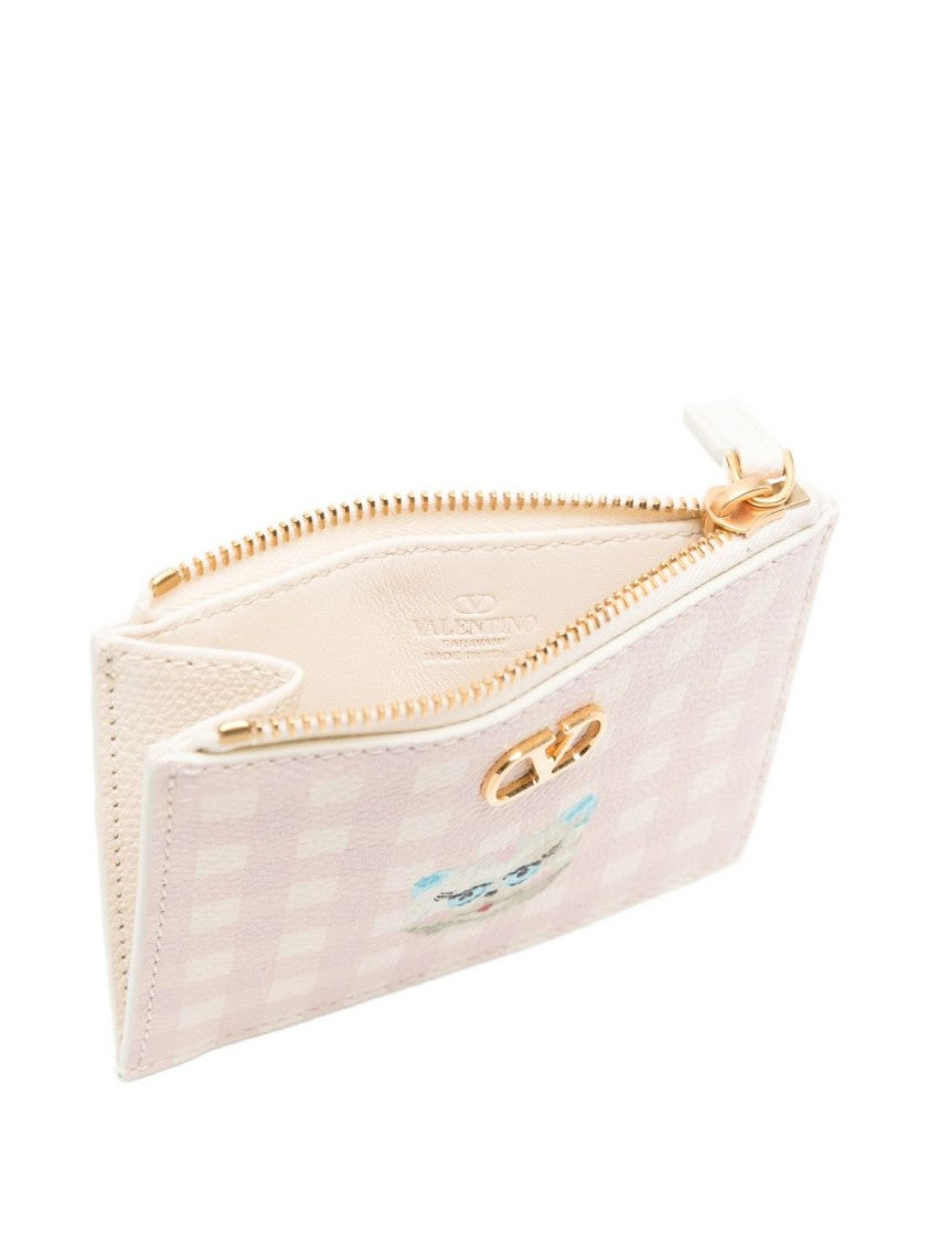 Valentino Garavani Compact Checkered Wallet