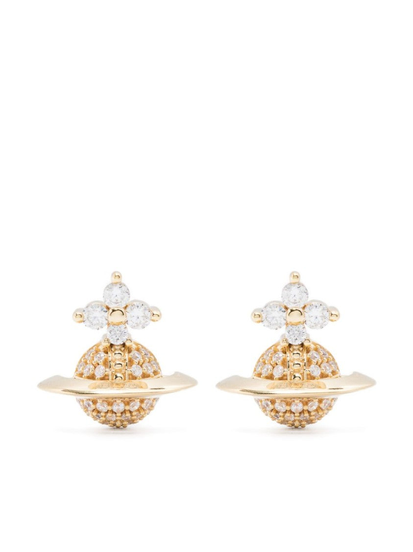 Vivienne Westwood Gold-Tone Earrings With Signature Orb