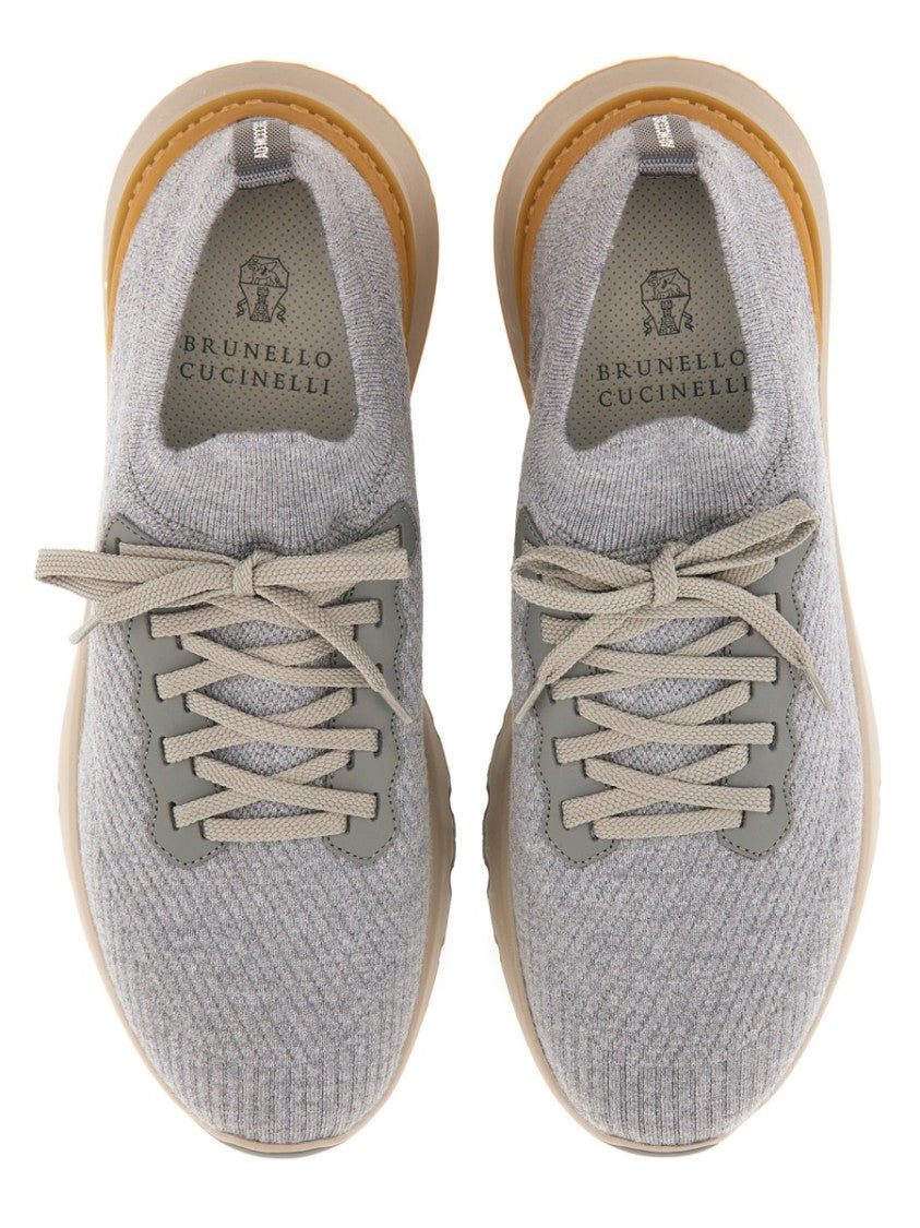 Brunello Cucinelli Wool Knit Sneaker