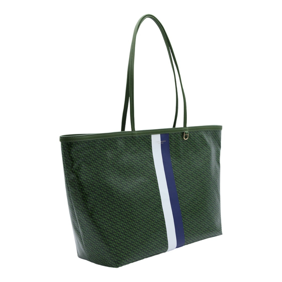 Tory Burch Structured Handbag With Smooth Green Exterior