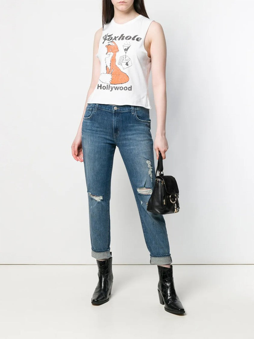 J Brand Blue Johnny Mid-Rise Jeans