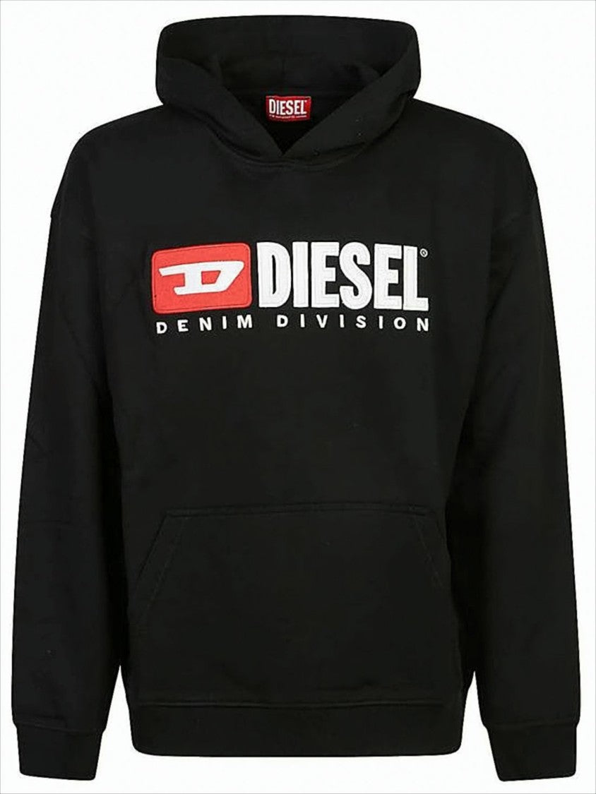 Diesel Pullover Hoodie With Embroidered Logo