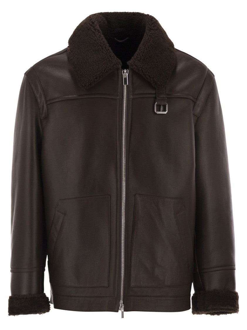 Pt Torino Shearling Aviator Jacket