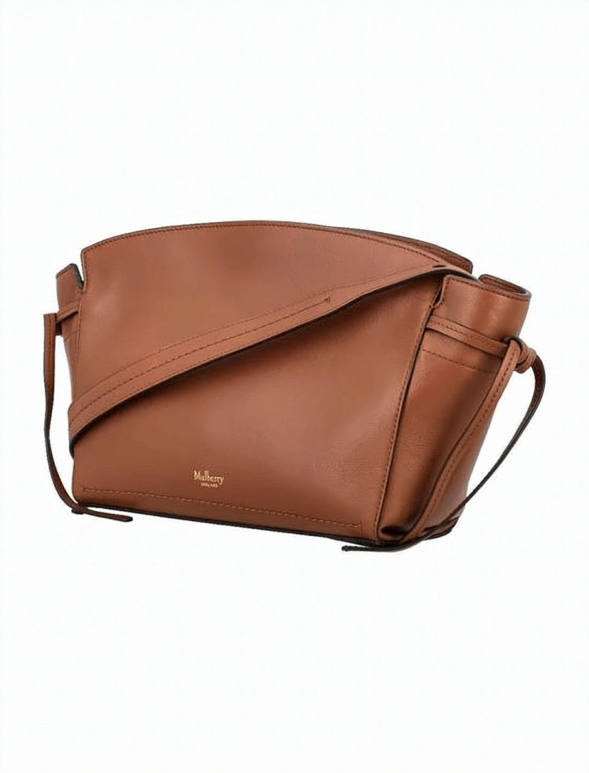 Mulberry Structured Calf Leather Crossbody Bag With Adjustable Strap