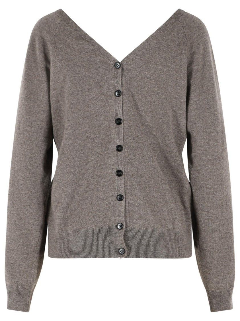 Lisa Yang 'Jiani' Cardigan In Beige Truffle Cashmere