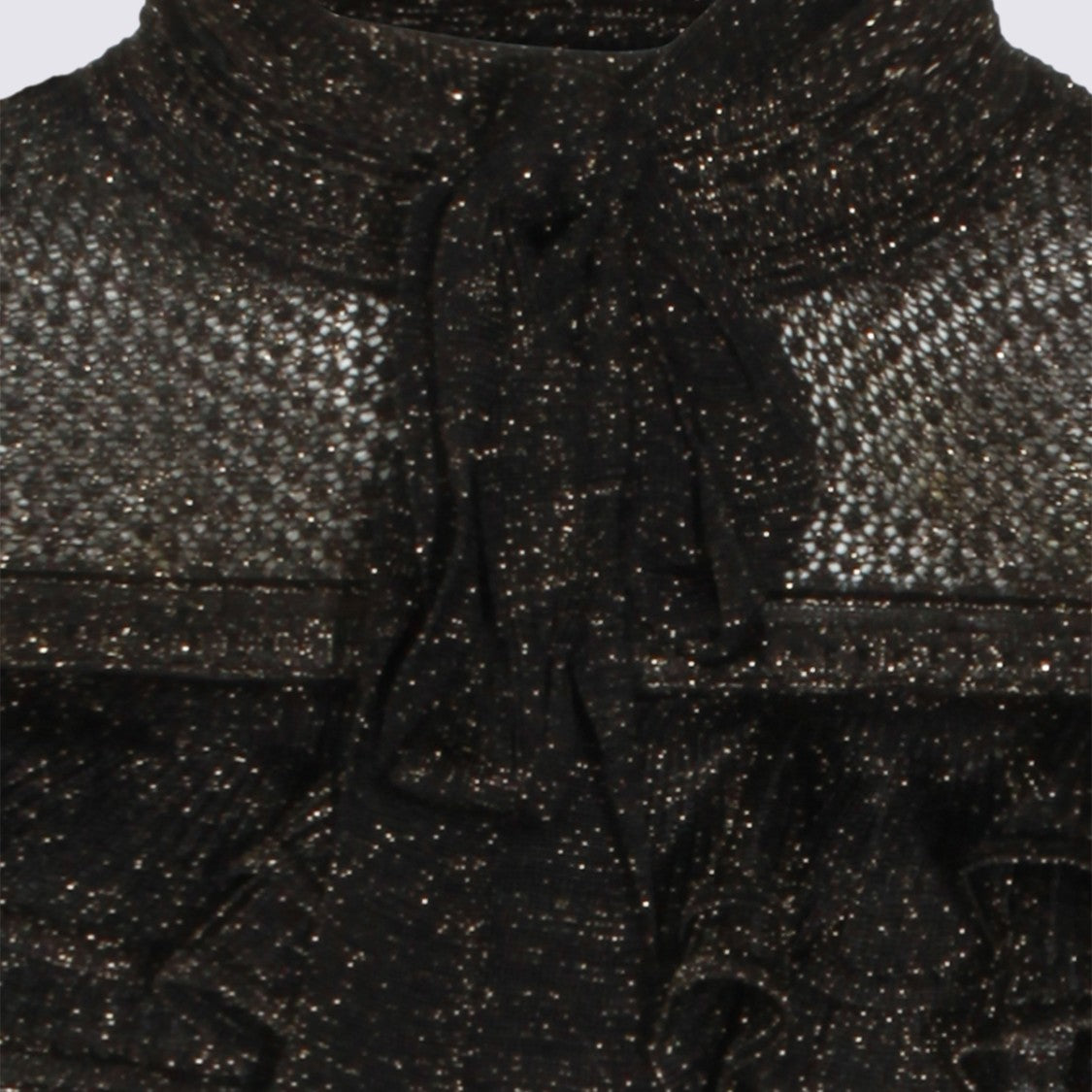 Zimmermann Metallic Black Cotton Top